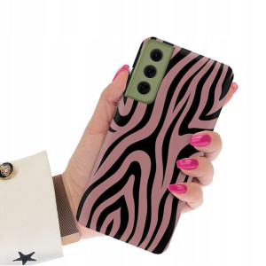 Etui Matowe CIEMNY RÓŻ do SAMSUNG S21FE Case Wzory
