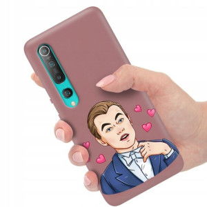 Etui Matowe Ciemny Róż do XIAOMI Mi 10 Top Wzory