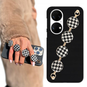 Etui Matowe Czarne BLINK do HUAWEI P50 W Pepitkę