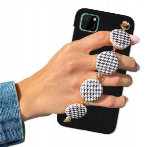 Etui Matowe Czarne BLINK do HUAWEI Y5P W Pepitkę