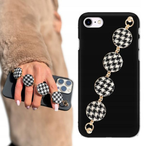 Etui Matowe Czarne BLINK do IPHONE 7/8 W Pepitkę