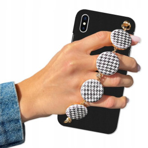 Etui Matowe Czarne BLINK do IPHONE X/ XS W Pepitkę