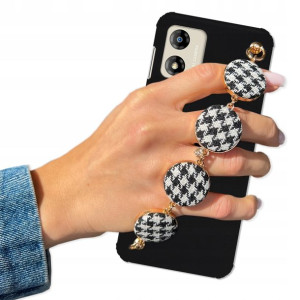 Etui Matowe Czarne BLINK do MOTOROLA E13 Pepitka