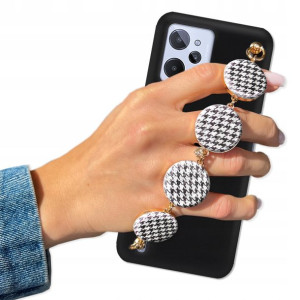 Etui Matowe Czarne BLINK do REALME C31 W Pepitkę