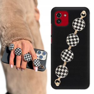 Etui Matowe Czarne BLINK do SAMSUNG A03 W Pepitkę