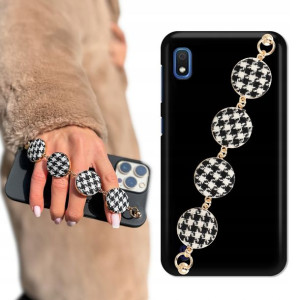 Etui Matowe Czarne BLINK do SAMSUNG A10 W Pepitkę