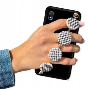 Etui Matowe Czarne BLINK do SAMSUNG A10e W Pepitkę