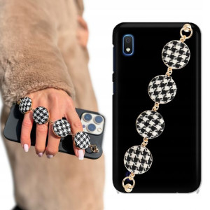 Etui Matowe Czarne BLINK do SAMSUNG A10e W Pepitkę