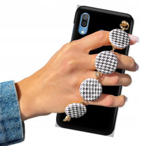 Etui Matowe Czarne BLINK do SAMSUNG A30 W Pepitkę