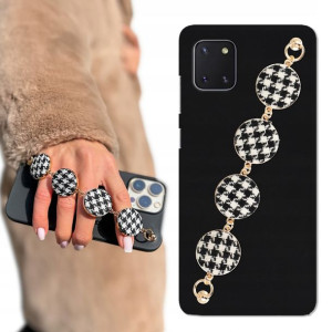 Etui Matowe Czarne BLINK do SAMSUNG A81 W Pepitkę