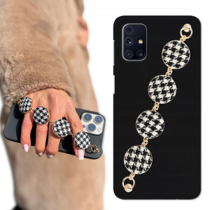 Etui Matowe Czarne BLINK do SAMSUNG M31S W Pepitkę