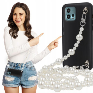 Etui Matowe Czarne BLINK Perłki do MOTOROLA G72