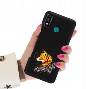 Etui Matowe Czarne do HUAWEI HONOR 9X LITE Wzory