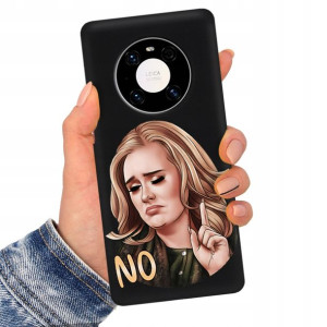 Etui Matowe Czarne do HUAWEI MATE 40 Serial Wzory