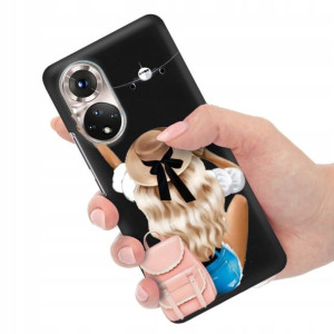 Etui Matowe Czarne do HUAWEI NOVA 9 Seriale Wzory