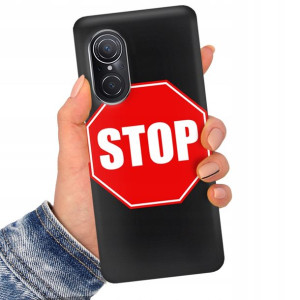 Etui Matowe CZARNE do HUAWEI NOVA 9SE Bajkowe Wz