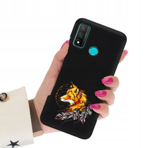 Etui Matowe Czarne do HUAWEI P SMART 2020 Wzory
