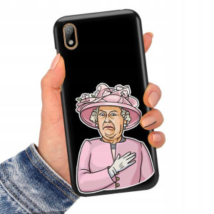 Etui Matowe Czarne do HUAWEI Y5 2019 Serial Wzory
