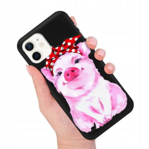 Etui MATOWE Czarne do IPHONE 12 Modne Top Wzory