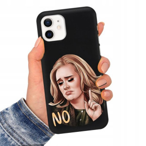 Etui Matowe Czarne do IPHONE 12 Serialowe Wzory