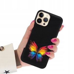 Etui Matowe Czarne do IPHONE 13 PRO MAX Top Wzory