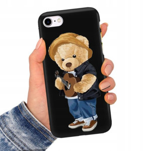 Etui Matowe Czarne do IPHONE 7/8 Serialowe Wzory