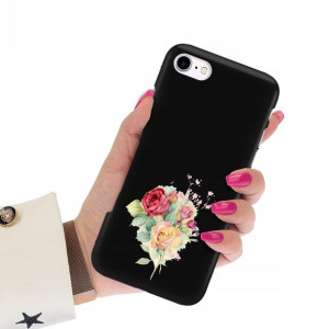 Etui Matowe Czarne do iPHONE SE2/ SE3 Top Wzory