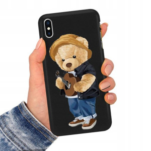 Etui Matowe Czarne do IPHONE X/ XS Serialowe Wzory