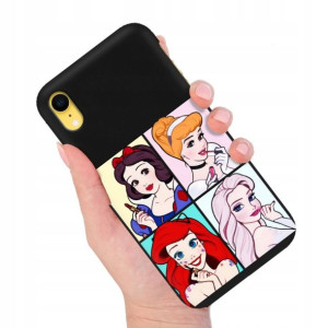 Etui MATOWE Czarne do IPHONE XR Modne Top Wzory