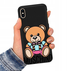 Etui Matowe Czarne do IPHONE XS MAX Serial Wzory