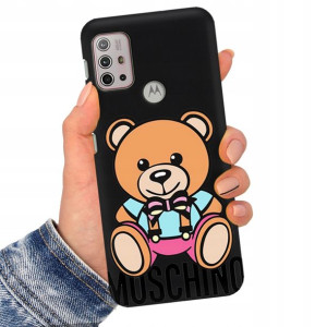 Etui Matowe Czarne do MOTOROLA G10 Serialowe Wzory
