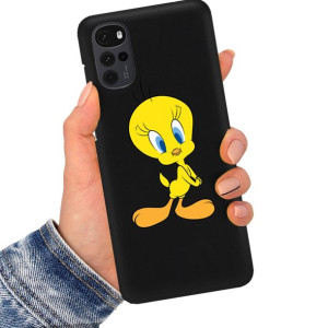 Etui Matowe Czarne do MOTOROLA G22 4G Wiosna Wzory