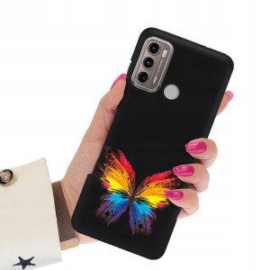 Etui Matowe Czarne do MOTOROLA G40 FUSION Wzory