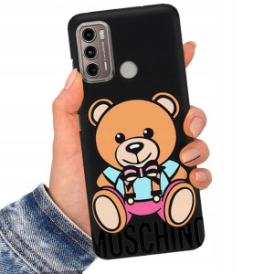 Etui Matowe Czarne do MOTOROLA G60 Serialowe Wzory