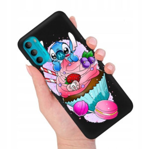Etui MATOWE Czarne do MOTOROLA G71 5G Modne Wzory