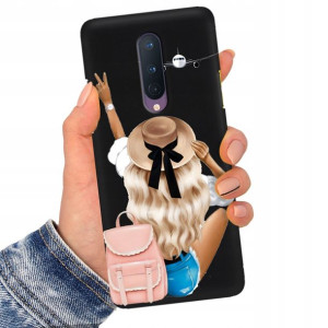 Etui Matowe Czarne do ONEPLUS 8 Serialowe Wzory