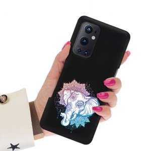 Etui Matowe Czarne do ONEPLUS 9 PRO 5G Top Wzory