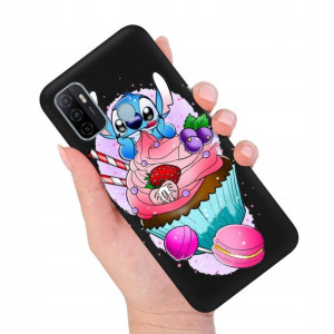 Etui MATOWE Czarne do OPPO A53 2020 Modne Wzory