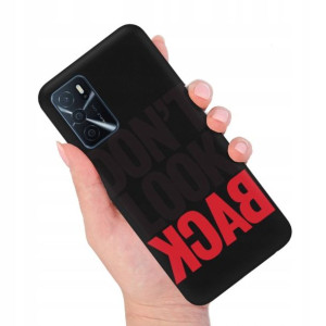 Etui MATOWE Czarne do OPPO A54S Modne Top Wzory