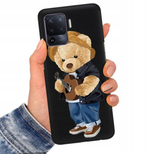 Etui Matowe Czarne do OPPO A94 4G Serialowe Wzory