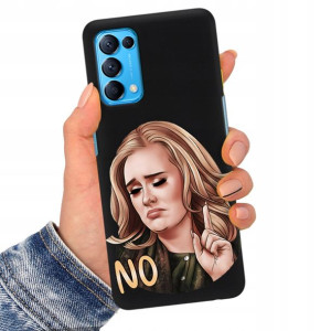 Etui Matowe Czarne do OPPO FIND X3 LITE Top Wzory
