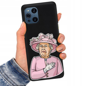 Etui Matowe Czarne do OPPO FIND X3 PRO Top Wzory
