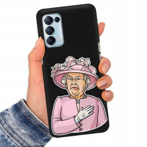 Etui Matowe Czarne do OPPO RENO 5 PRO 5G Top Wzory
