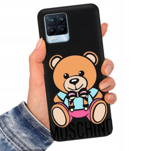 Etui Matowe Czarne do REALME 8 PRO Serialowe Wzory