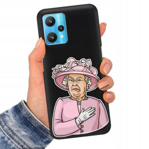 Etui Matowe Czarne do REALME 9 5G Serialowe Wzory