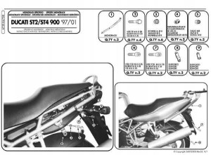 Kappa Stelaż Kufra Centralnego Ducati St2 / St4