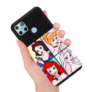 Etui MATOWE Czarne do REALME C25Y Modne Top Wzory
