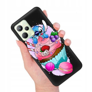 Etui MATOWE Czarne do REALME C35 Modne Top Wzory