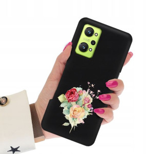 Etui Matowe Czarne do REALME GT NEO 2 Case Wzory