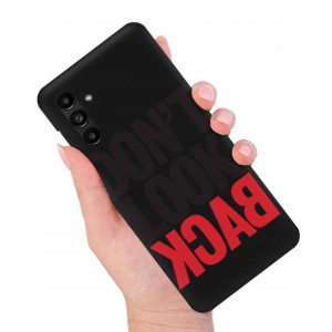 Etui MATOWE Czarne do SAMSUNG A04S Modne Top Wzory